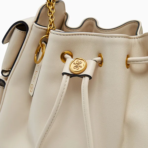 Túi Đeo Vai Nữ Lyn Atelier M Bucket Bag L26CBWB029 Light Beige Màu Kem