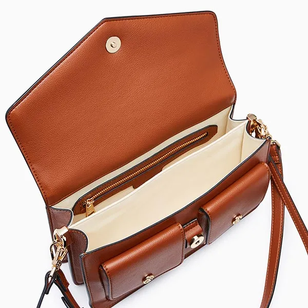 Túi Đeo Vai Nữ Lyn Atelier M Shoulder Bag - Brown L26CBWB030 Màu Nâu
