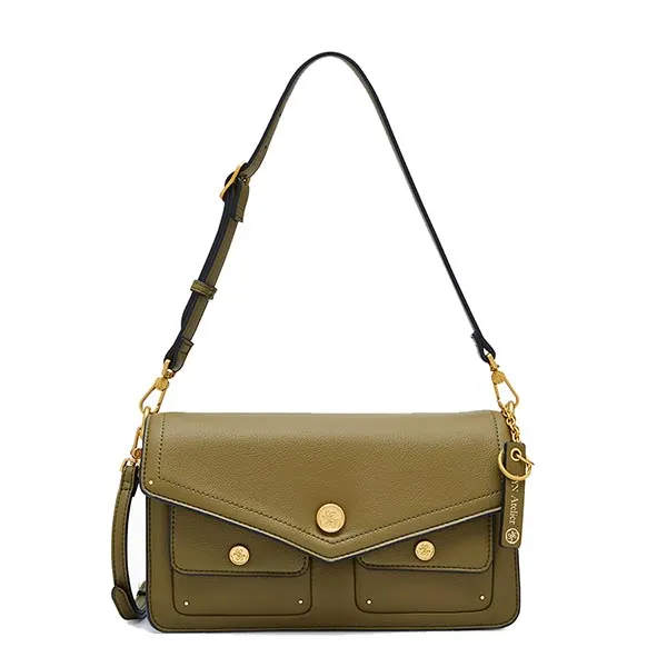 Túi Đeo Vai Nữ Lyn Atelier M Shoulder Bag - Dark Green L26CBWB030 Màu Xanh Green