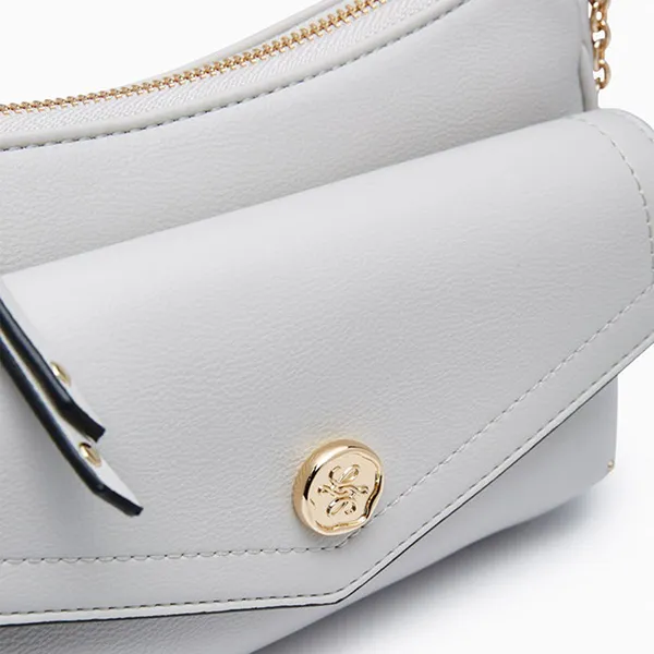 Túi Đeo Vai Nữ Lyn Atelier S Shoulder Bag L26CBWB031 Light Grey Màu Trắng Xám