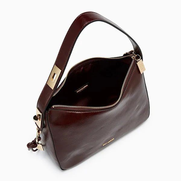 Túi Đeo Vai Nữ Lyn Cora M Shoulder Bag L25FBWB036 Dark Red Màu Đỏ Nâu