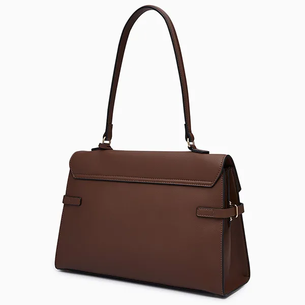 Túi Đeo Vai Nữ Lyn Fineness Revision Top M Handbag - Dark Brown L26SBWA062 Màu Nâu