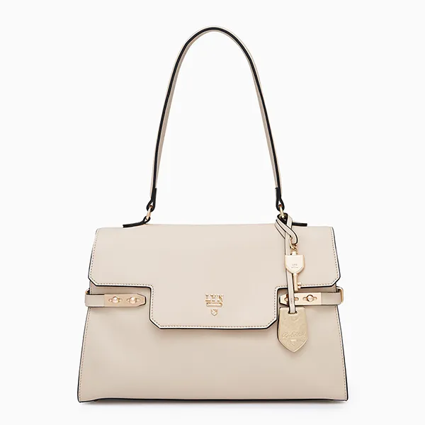 Túi Đeo Vai Nữ Lyn Fineness Revision Top M Handbag L26SBWA062 Màu Beige