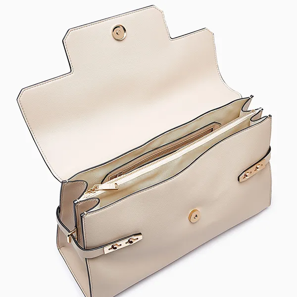 Túi Đeo Vai Nữ Lyn Fineness Revision Top M Handbag L26SBWA062 Màu Beige