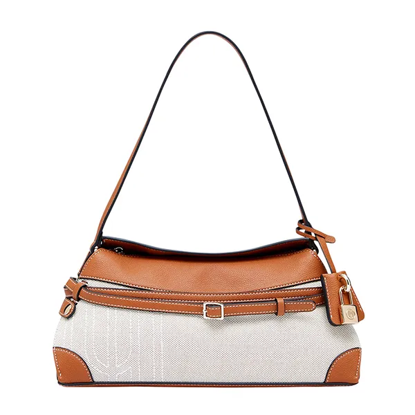 Túi Đeo Vai Nữ Lyn Octavia Infinite M Shoulder Bag L26CBWA166 Tan Màu Nâu