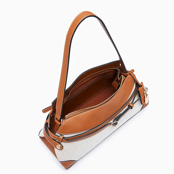 Túi Đeo Vai Nữ Lyn Octavia Infinite M Shoulder Bag L26CBWA166 Tan Màu Nâu