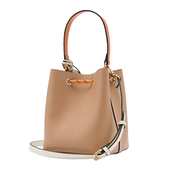 Túi Đeo Vai Nữ Lyn Re-Edit Explore Carina S Bucket Bag Beige L26CBWA119 Màu Nâu
