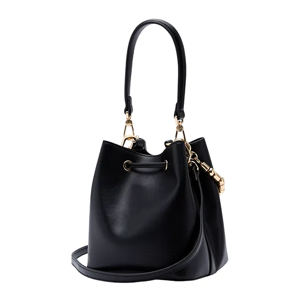 Túi Đeo Vai Nữ Lyn Re-Edit Gastby Carina S Bucket Bag Black L26CBWA047 Màu Đen