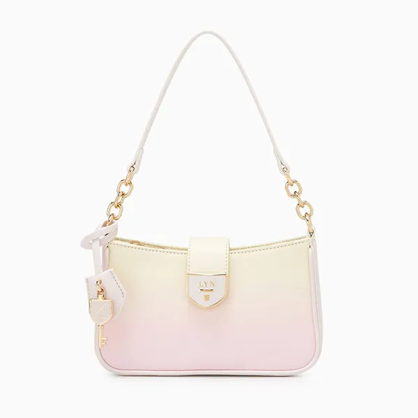 Túi Đeo Vai Nữ Lyn Re-Edit Ray Atella Shoulder Bag Pink Variation 2 LL24CBS191 Màu Hồng Vàng