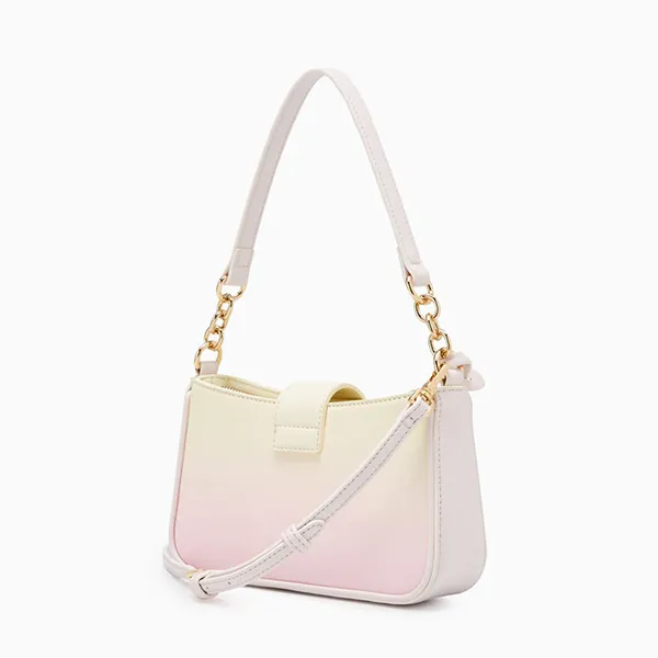 Túi Đeo Vai Nữ Lyn Re-Edit Ray Atella Shoulder Bag Pink Variation 2 LL24CBS191 Màu Hồng Vàng