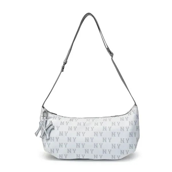 Túi Đeo Vai Nữ MLB Classic Monogram Sportive Crossbody New York Yankees 3ACRMA16N-50CRS Cream Màu Trắng Kem