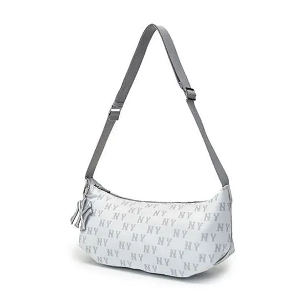 Túi Đeo Vai Nữ MLB Classic Monogram Sportive Crossbody New York Yankees 3ACRMA16N-50CRS Cream Màu Trắng Kem