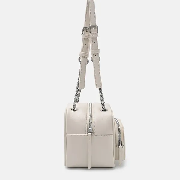 Túi Đeo Vai Nữ Pedro Puffy Square Shoulder Bag Powder PW2-75060136_CHALK Màu Trắng