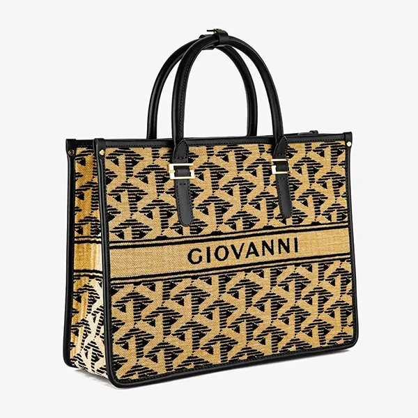 Túi Tote Nữ Giovanni Tote Bag DLD0224-1 Màu Đen Phối Màu