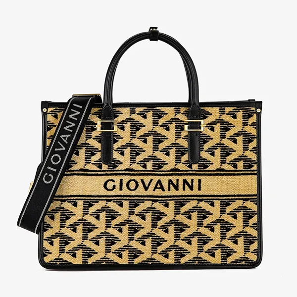 Túi Tote Nữ Giovanni Tote Bag DLD0224-1 Màu Đen Phối Màu