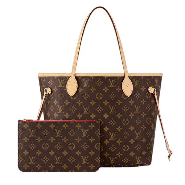 Túi Tote Nữ Louis Vuitton LV Neverfull Tote Bag MM M46987 Màu Nâu