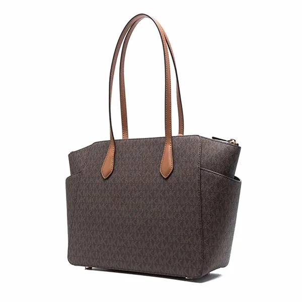 Túi Tote Nữ Michael Kors MK Marilyn Medium Tote Bag 30S2G6AT2B Màu Nâu