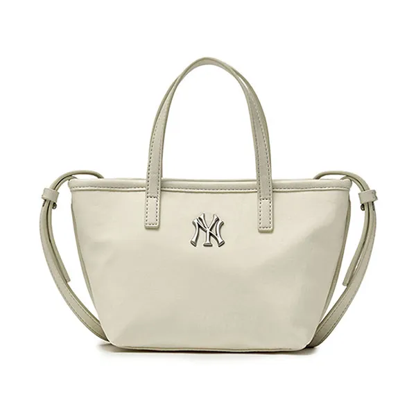 Túi Tote Nữ MLB Basic Vintage Nylon Mini Cross Bag 3ACRVN16N-50IVS Ivory Màu Trắng Ngà