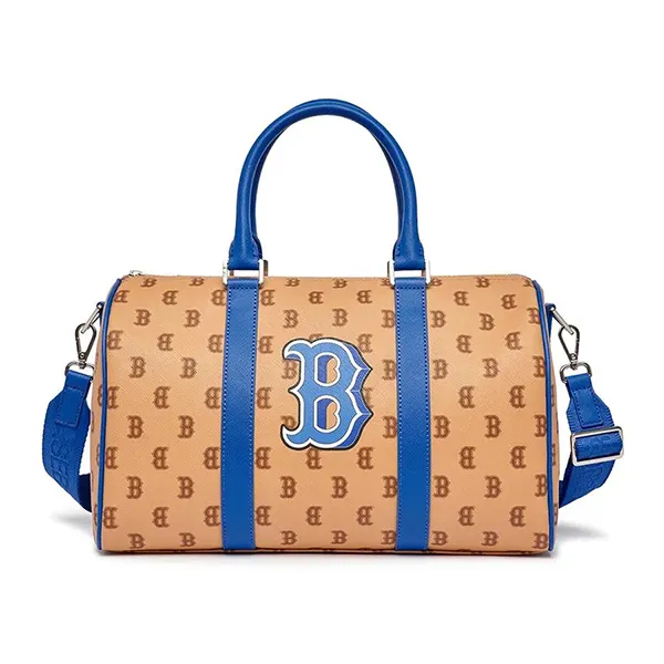 Túi Trống MLB Dia Poritiv Coated Canvas Rich Boston Red Sox 3ABWM013N-43SAS Màu Kem Nâu