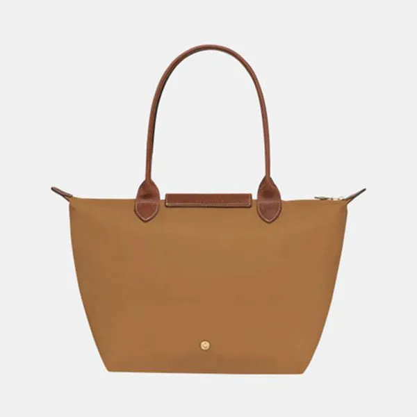 Túi Xách Nữ Longchamp Le Pliage Cognac M Bag Fawn Recycled Canvas L2605089-P86 Màu Nâu Vàng