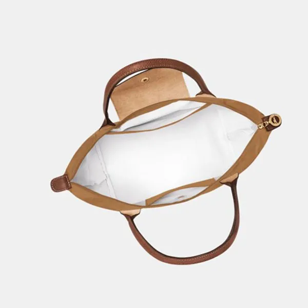 Túi Xách Nữ Longchamp Le Pliage Cognac M Bag Fawn Recycled Canvas L2605089-P86 Màu Nâu Vàng