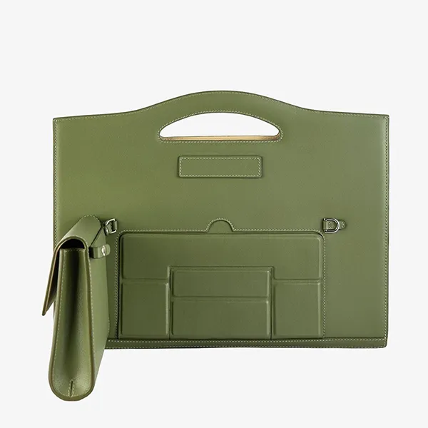 Túi Xách Tay Đựng Laptop Giovanni GBD0045-1DM Màu Xanh Rêu