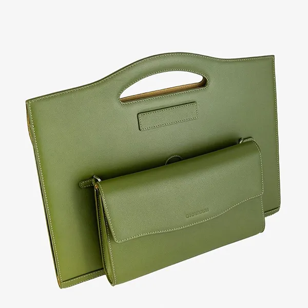 Túi Xách Tay Đựng Laptop Giovanni GBD0045-1DM Màu Xanh Rêu