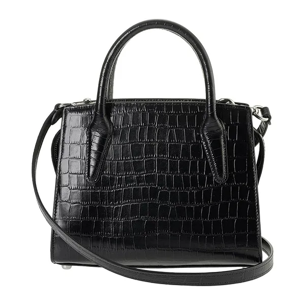 Túi Xách Tay Nữ Coach Andrea Crocodile Embossed Leather Crossbody Bag CR105 Màu Đen