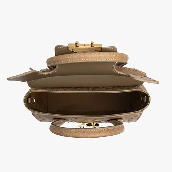 Túi Xách Tay Nữ Giovanni Handle Bag DLD0210-1 Màu Be Đậm