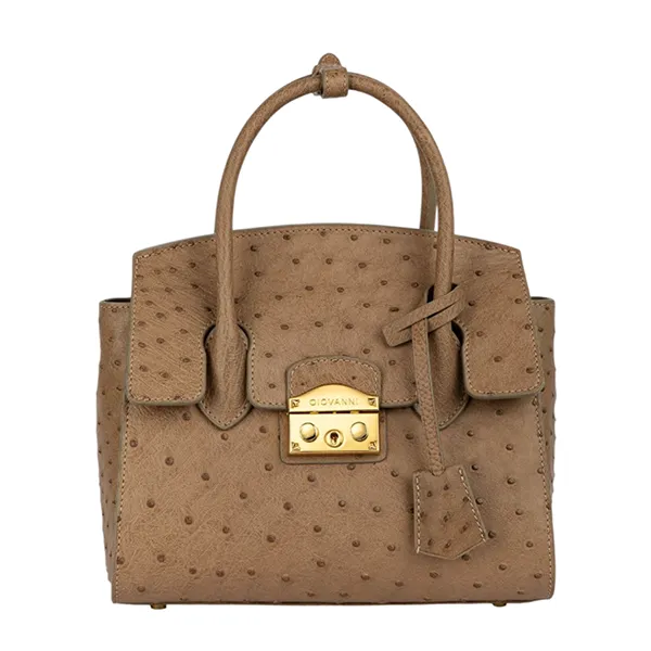 Túi Xách Tay Nữ Giovanni Handle Bag DLD0210-1 Màu Be Đậm