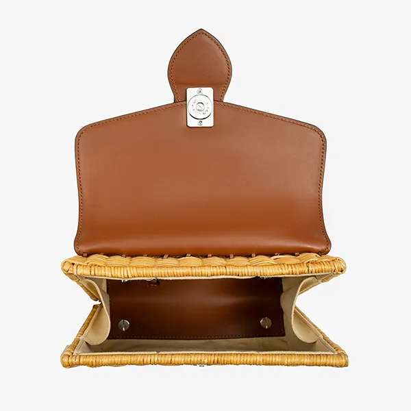 Túi Xách Tay Nữ Giovanni Handle Bag DLD0246-1 Màu Nâu Vàng