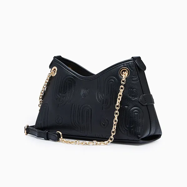 Túi Xách Tay Nữ Lyn Britannia Infinite Top Handle Handbag Black L26CBWC022 Màu Đen