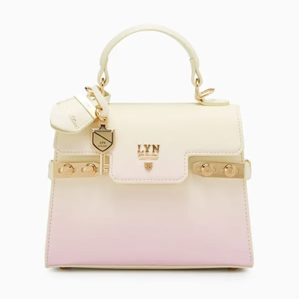 Túi Xách Tay Nữ Lyn Fineness Re-Edit S Handbag Pink Variation 2 LL22WBF298 Màu Kem Hồng