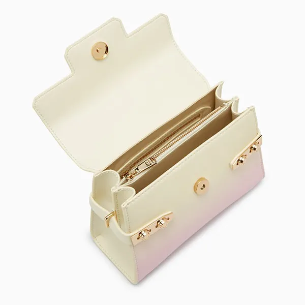 Túi Xách Tay Nữ Lyn Fineness Re-Edit S Handbag Pink Variation 2 LL22WBF298 Màu Kem Hồng