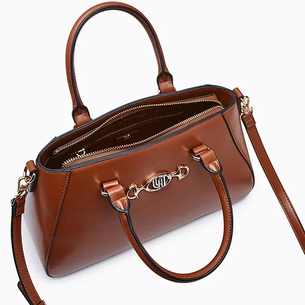 Túi Xách Tay Nữ Lyn Irene Infinite Top Handle M Handbag L26CBWA186 Brown Màu Nâu