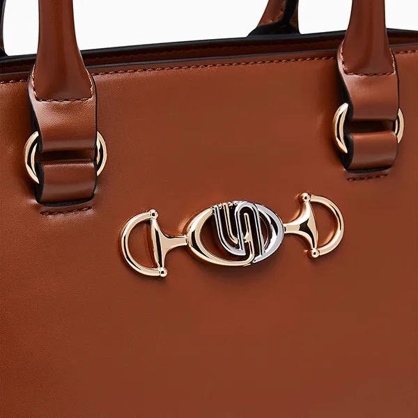 Túi Xách Tay Nữ Lyn Irene Infinite Top Handle M Handbag L26CBWA186 Brown Màu Nâu