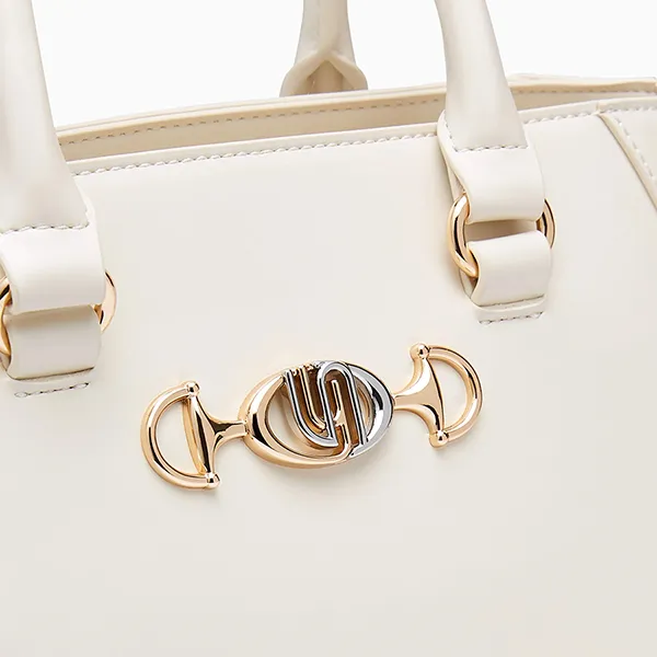 Túi Xách Tay Nữ Lyn Irene Infinite Top Handle M Handbag L26CBWA186 Ivory Màu Trắng