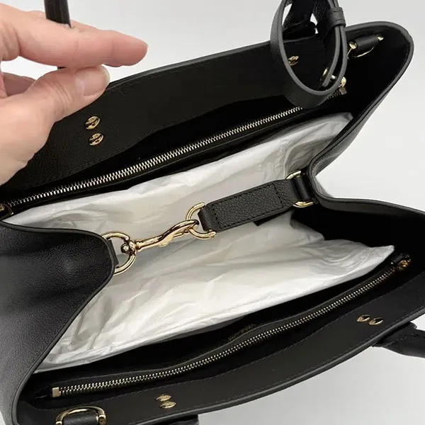 Túi Xách Tay Nữ Versace Leather Bag - Black Màu Đen