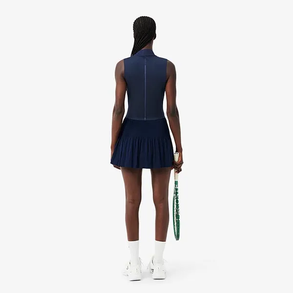 Váy Nữ Lacoste Ultra Dry Stretch Tennis Dress With Liner EF0151 166 Màu Xanh Navy Size 34