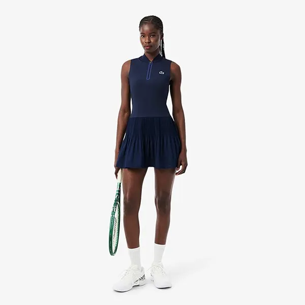 Váy Nữ Lacoste Ultra Dry Stretch Tennis Dress With Liner EF0151 166 Màu Xanh Navy Size 34
