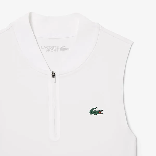 Váy Tennis Nữ Lacoste Ultra Dry Stretch Tennis Dress With Liner EF0151 001 Màu Trắng Size 34