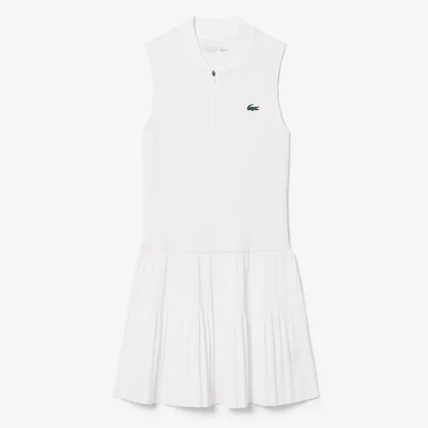 Váy Tennis Nữ Lacoste Ultra Dry Stretch Tennis Dress With Liner EF0151 001 Màu Trắng Size 34