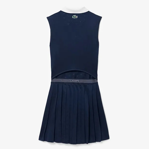 Váy Thể Thao Nữ Lacoste Ultra Dry Tennis Heritage Dress With Liner EF0230 51 423 Màu Xanh Navy Size 34