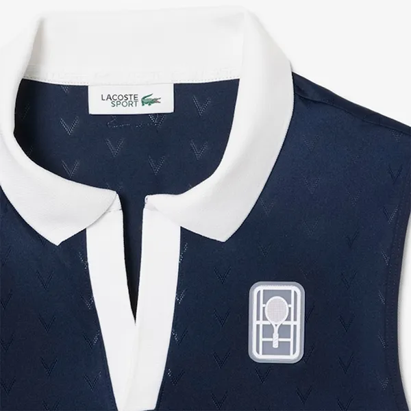 Váy Thể Thao Nữ Lacoste Ultra Dry Tennis Heritage Dress With Liner EF0230 51 423 Màu Xanh Navy Size 34