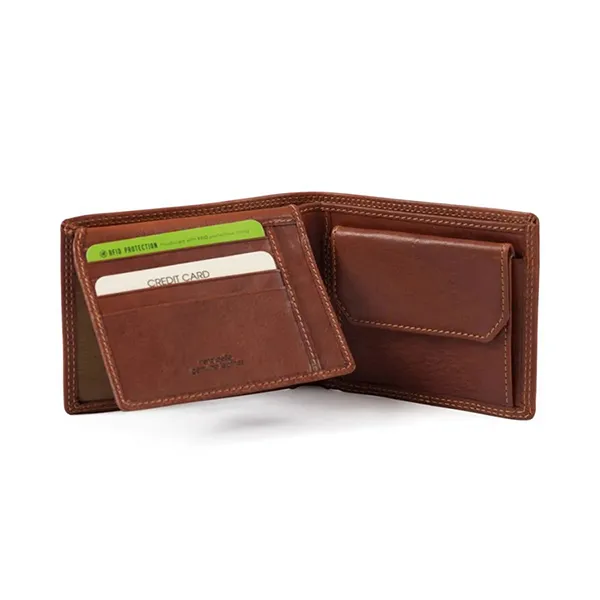 Ví Nam Gianni Conti Men's Genuine Leather Men's Wallet Light Brown 917022-25 Màu Nâu