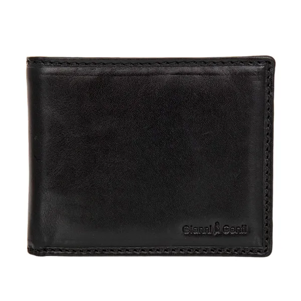 Ví Nam Gianni Conti Men's Genuine Leather Wallet Black 9407023-10 Màu Đen