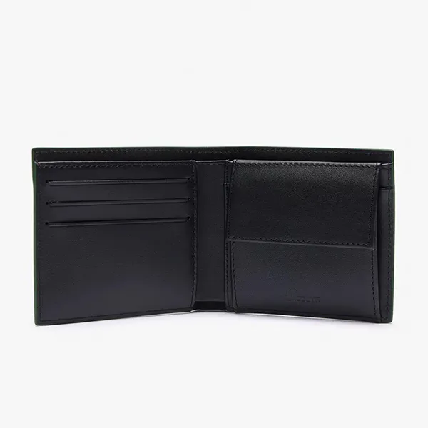 Ví Nam Lacoste Medium Rfid Protect Coin Purse NH4573 - N19 Màu Đen