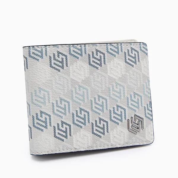 Ví Nam Lyn Jacob Infinite Bi-Fold Wallet - Printed WhiteL26CWWC005 Màu Trắng Xám