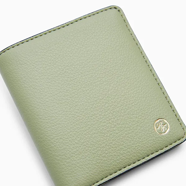 Ví Nữ Lyn Atelier Compact Wallet L26CWWB008 Green Màu Xanh