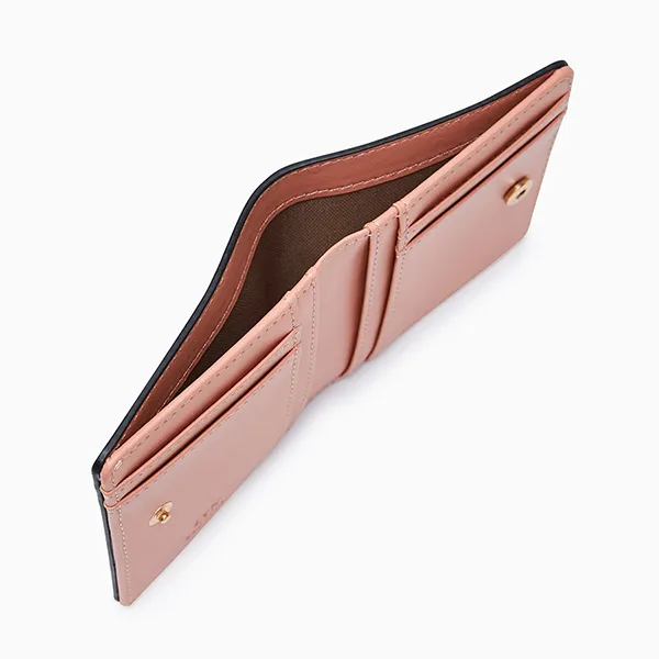 Ví Nữ Lyn Atelier Compact Wallet L26CWWB008 Light Orange Màu Cam